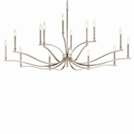 Kichler 52698PN 14 Light Chandelier, Polished Nickel (2)