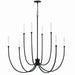 Kichler 52699BK Eight Light Foyer Chandelier, Black (5)