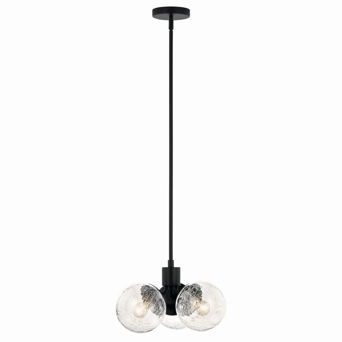 Kichler 52700BK Three Light Chandelier/Semi Flush, Black (6)