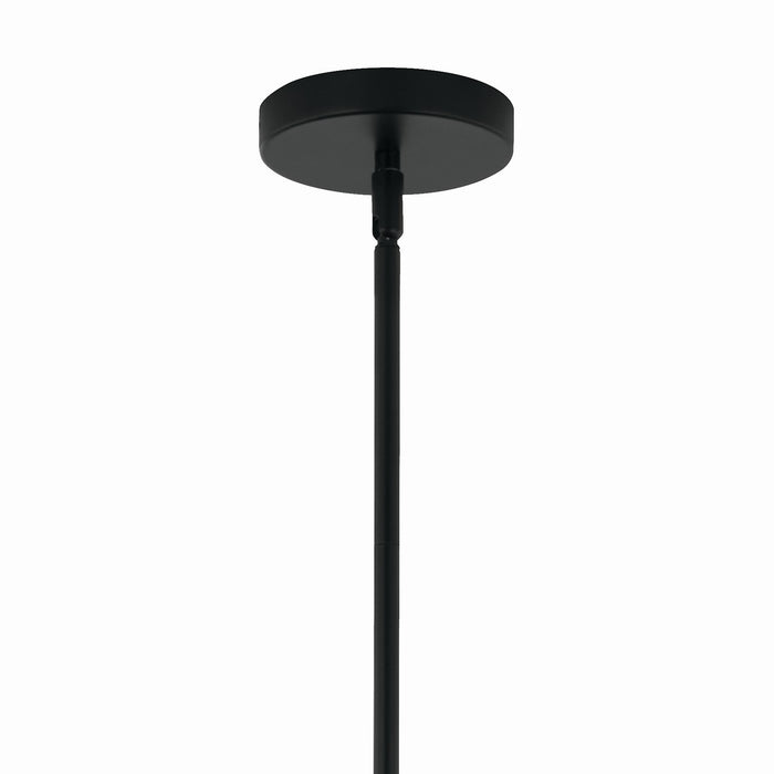 Kichler 52700BKCLR Three Light Chandelier/Semi Flush, Black (3)