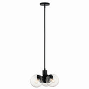 Kichler 52700BKCLR Three Light Chandelier/Semi Flush, Black (5)