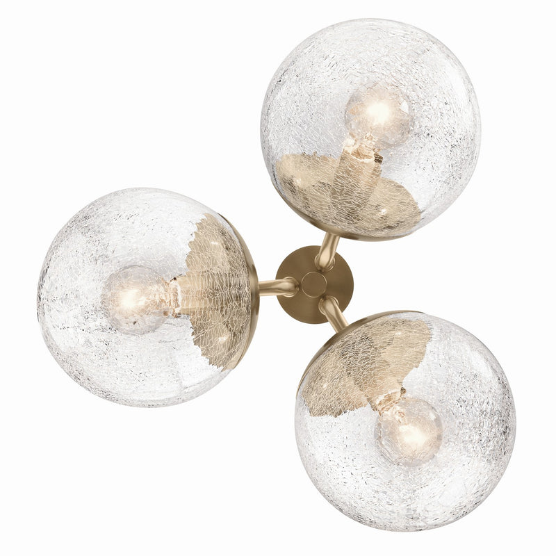 Kichler 52700CPZ Three Light Chandelier/Semi Flush, Champagne Bronze (4)