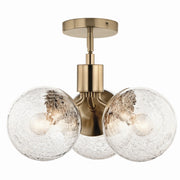 Kichler 52700CPZ Three Light Chandelier/Semi Flush, Champagne Bronze (6)