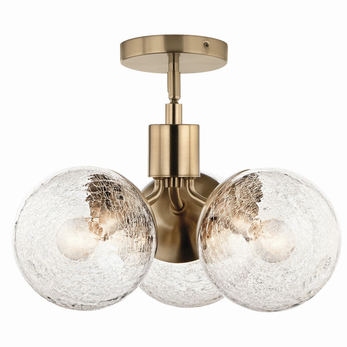 Kichler 52700CPZ Three Light Chandelier/Semi Flush, Champagne Bronze (6)