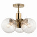 Kichler 52700CPZ Three Light Chandelier/Semi Flush, Champagne Bronze (6)