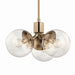 Kichler 52700CPZCLR Three Light Chandelier/Semi Flush, Champagne Bronze (2)