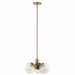 Kichler 52700CPZCLR Three Light Chandelier/Semi Flush, Champagne Bronze (5)