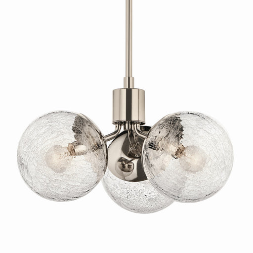 Kichler 52700PN Three Light Chandelier/Semi Flush, Polished Nickel (2)
