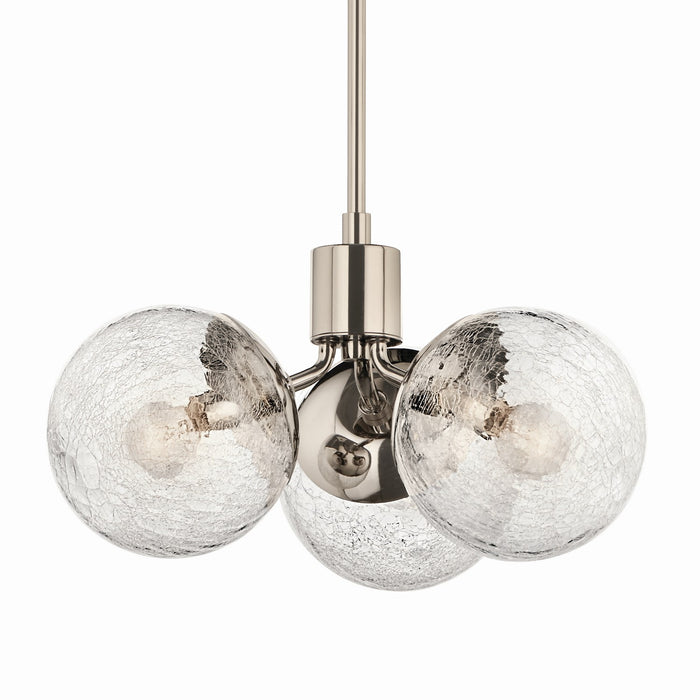 Kichler 52700PN Three Light Chandelier/Semi Flush, Polished Nickel (2)