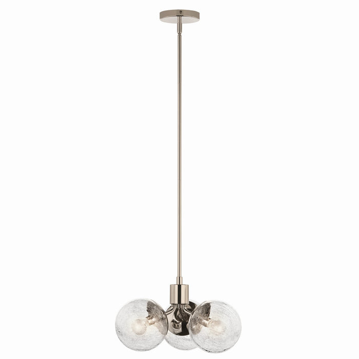 Kichler 52700PN Three Light Chandelier/Semi Flush, Polished Nickel (5)
