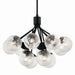 Kichler 52701BK 12 Light Chandelier Convertible, Black (2)