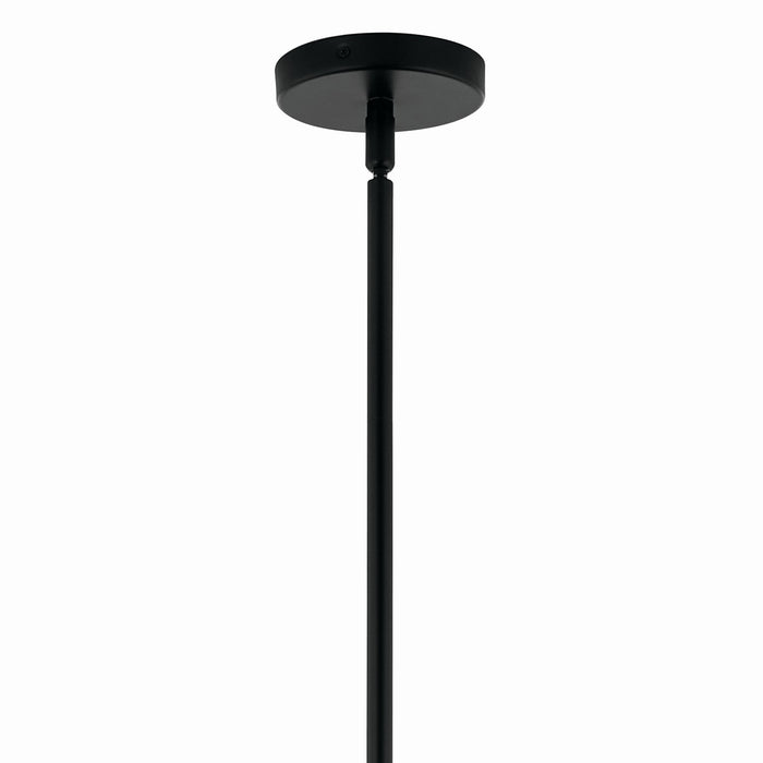 Kichler 52701BK 12 Light Chandelier Convertible, Black (3)