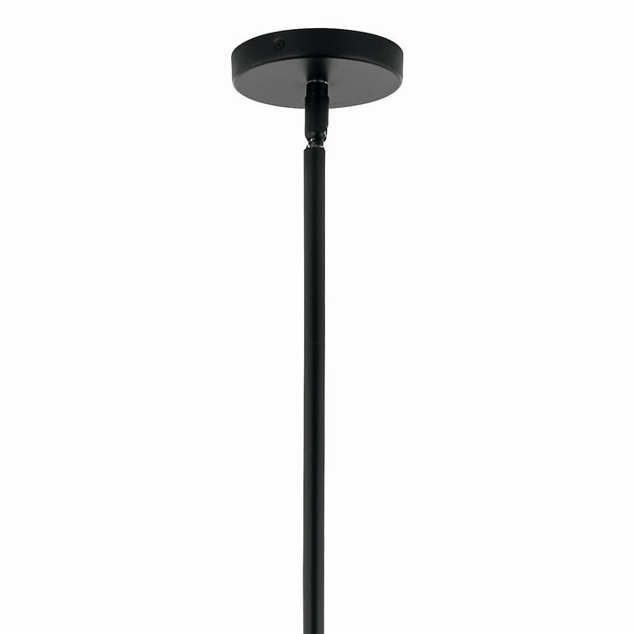 Kichler 52701BKCLR 12 Light Chandelier Convertible, Black (3)