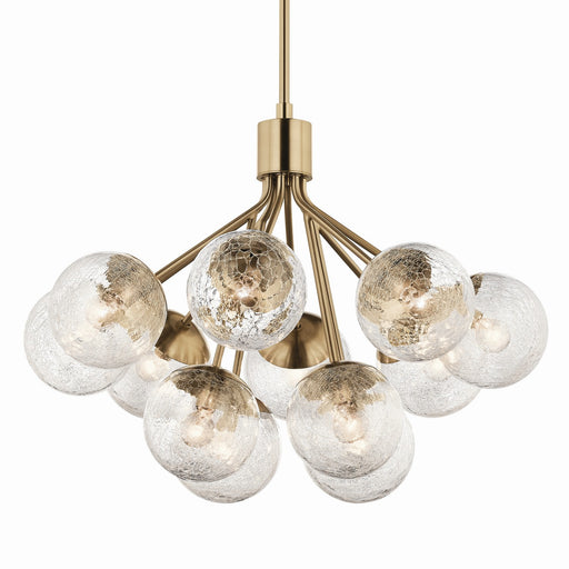 Kichler 52701CPZ 12 Light Chandelier Convertible, Champagne Bronze (2)