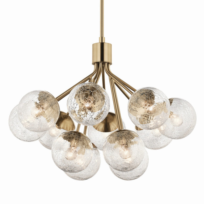 Kichler 52701CPZ 12 Light Chandelier Convertible, Champagne Bronze (2)