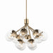 Kichler 52701CPZCLR 12 Light Chandelier Convertible, Champagne Bronze (2)