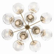 Kichler 52701CPZCLR 12 Light Chandelier Convertible, Champagne Bronze (4)