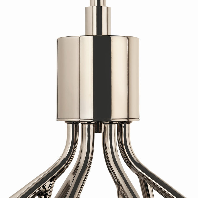Kichler 52701PN 12 Light Chandelier Convertible, Polished Nickel (6)