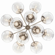 Kichler 52701PNCLR 12 Light Chandelier Convertible, Polished Nickel (4)