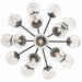 Kichler 52702BK 16 Light Chandelier Convertible, Black (4)