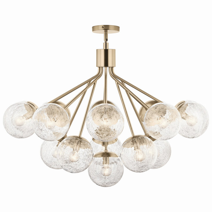 Kichler 52702CPZ 16 Light Chandelier Convertible, Champagne Bronze (6)