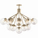 Kichler 52702CPZCLR 16 Light Chandelier Convertible, Champagne Bronze (6)