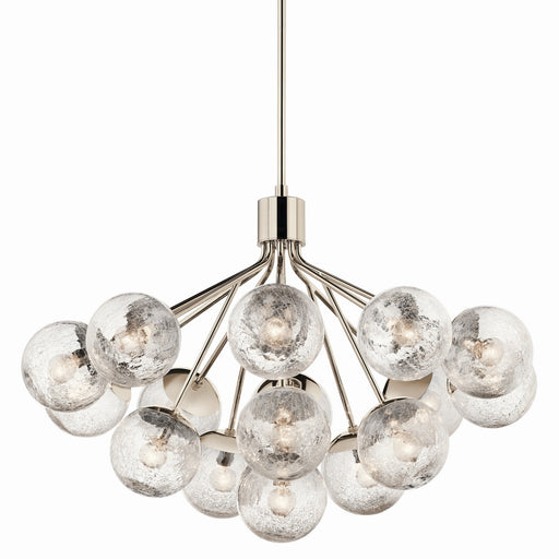 Kichler 52702PN 16 Light Chandelier Convertible, Polished Nickel (2)