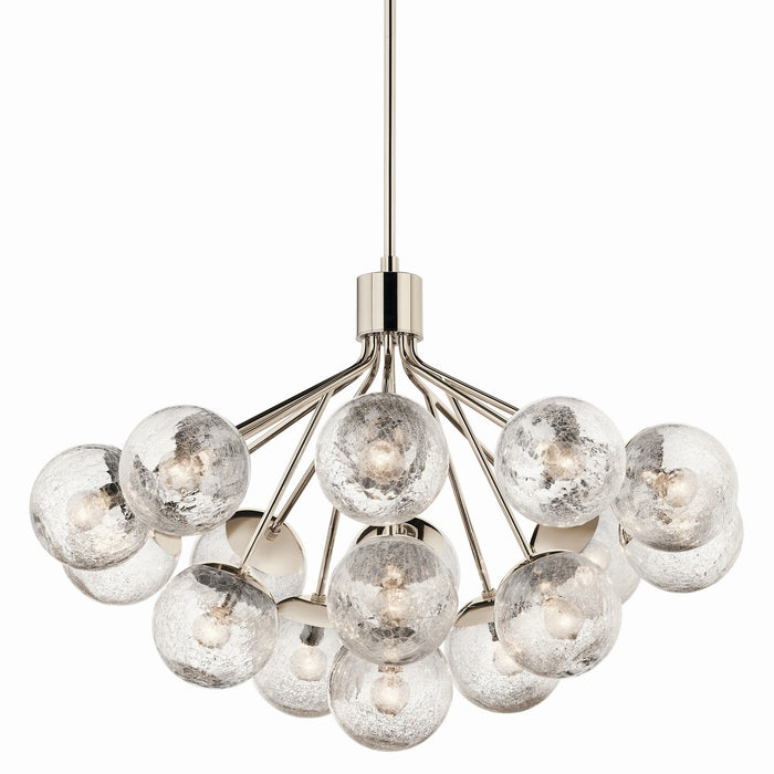 Kichler 52702PN 16 Light Chandelier Convertible, Polished Nickel (2)