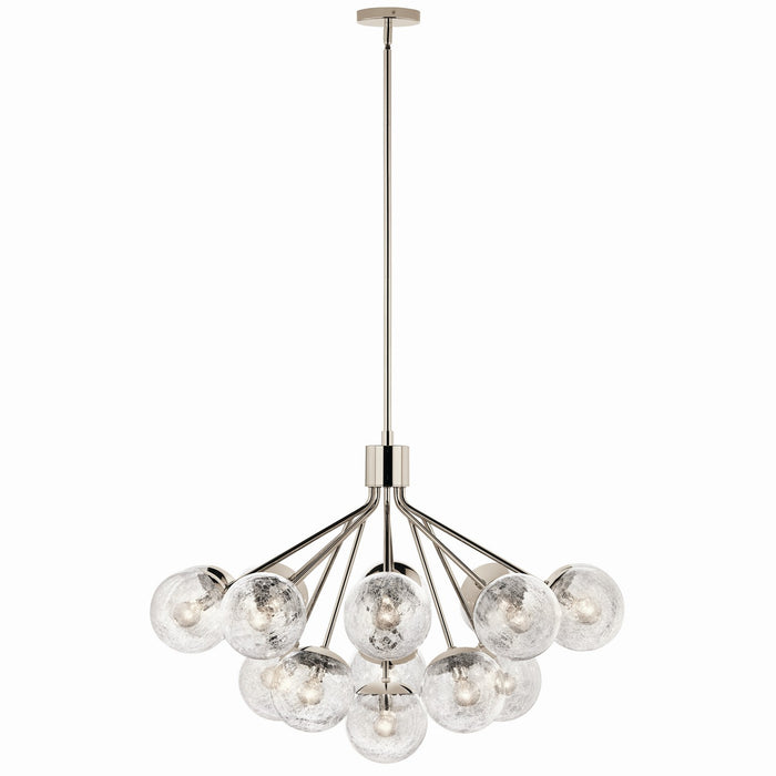 Kichler 52702PN 16 Light Chandelier Convertible, Polished Nickel (5)