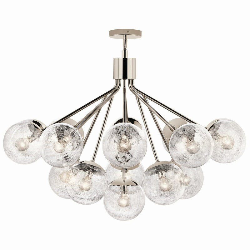 Kichler 52702PN 16 Light Chandelier Convertible, Polished Nickel (6)