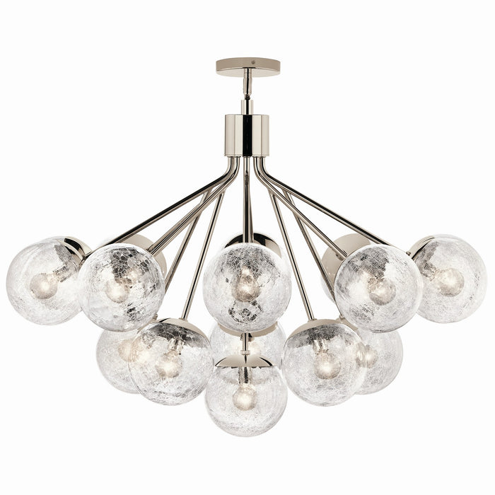 Kichler 52702PN 16 Light Chandelier Convertible, Polished Nickel (6)