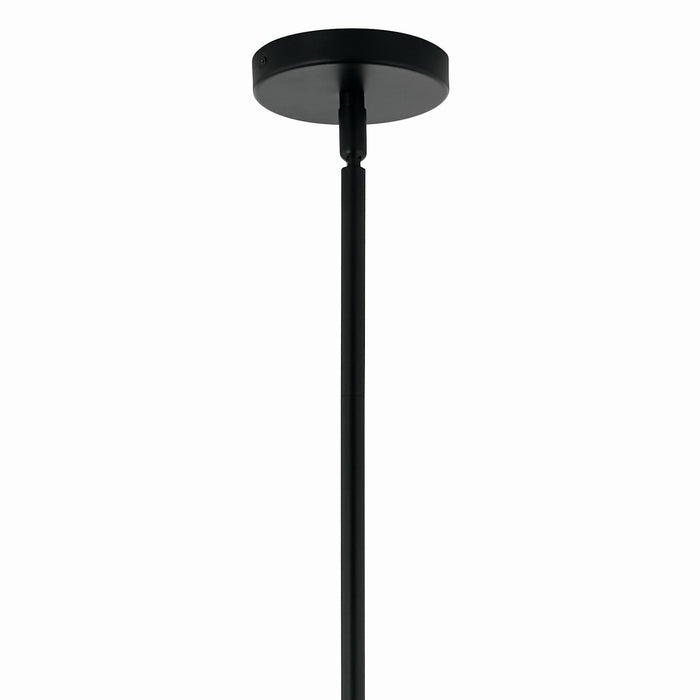 Kichler 52703BK 12 Light Linear Chandelier Convertible, Black (3)