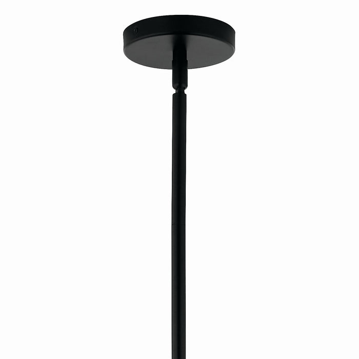 Kichler 52703BKCLR 12 Light Linear Chandelier Convertible, Black (3)