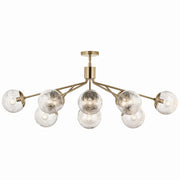 Kichler 52703CPZ 12 Light Linear Chandelier Convertible, Champagne Bronze (5)