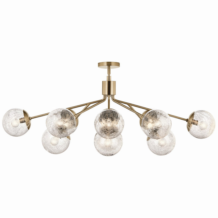 Kichler 52703CPZ 12 Light Linear Chandelier Convertible, Champagne Bronze (5)