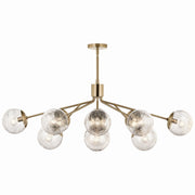 Kichler 52703CPZ 12 Light Linear Chandelier Convertible, Champagne Bronze (6)