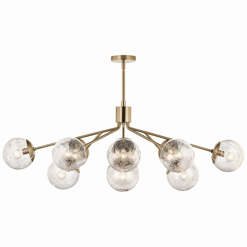 Kichler 52703CPZ 12 Light Linear Chandelier Convertible, Champagne Bronze (6)