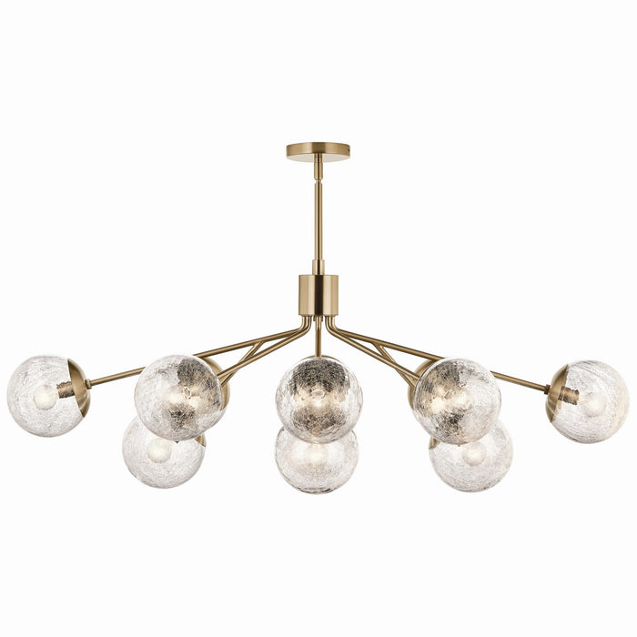 Kichler 52703CPZ 12 Light Linear Chandelier Convertible, Champagne Bronze (6)