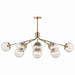 Kichler 52703CPZ 12 Light Linear Chandelier Convertible, Champagne Bronze (6)