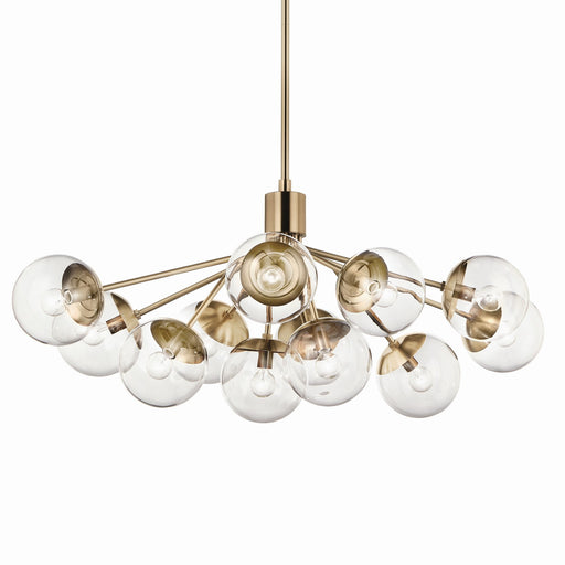 Kichler 52703CPZCLR 12 Light Linear Chandelier Convertible, Champagne Bronze (2)