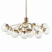Kichler 52703CPZCLR 12 Light Linear Chandelier Convertible, Champagne Bronze (2)