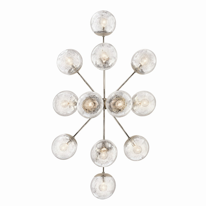 Kichler 52703PN 12 Light Linear Chandelier Convertible, Polished Nickel (4)
