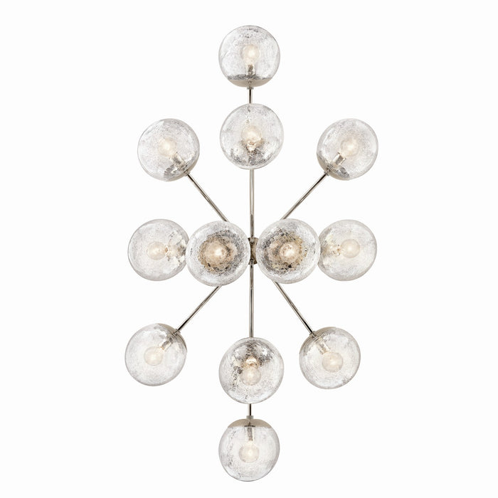 Kichler 52703PN 12 Light Linear Chandelier Convertible, Polished Nickel (4)