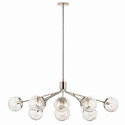 Kichler 52703PN 12 Light Linear Chandelier Convertible, Polished Nickel (5)