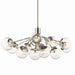 Kichler 52703PNCLR 12 Light Linear Chandelier Convertible, Polished Nickel (2)