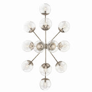 Kichler 52703PNCLR 12 Light Linear Chandelier Convertible, Polished Nickel (4)