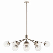 Kichler 52703PNCLR 12 Light Linear Chandelier Convertible, Polished Nickel (5)