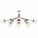 Kichler 52703PNCLR 12 Light Linear Chandelier Convertible, Polished Nickel (6)