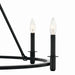 Kichler 52705BK Six Light Chandelier, Black (2)