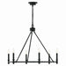Kichler 52705BK Six Light Chandelier, Black (4)